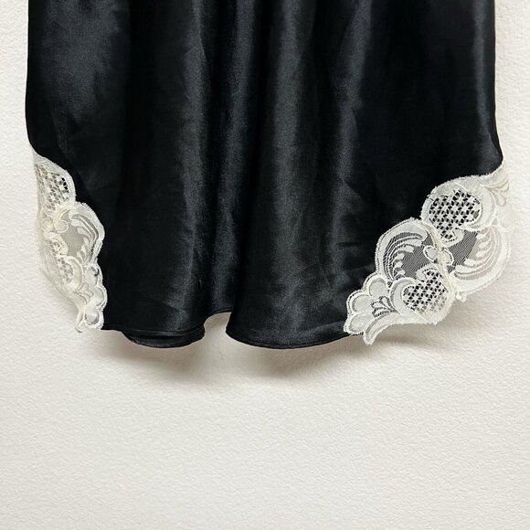 Vtg Victoria’s Secret Nightgown Slip Dress Neglige Lace Trim Size M Sexy Flirty - Picture 3 of 7